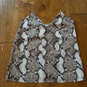 Snakeskin cami